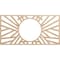 Ekena Millwork Hoover Wood Fretwork Pierced Ceiling Medallion, Alder, 24"W x 12"H x 8 7/8"ID x 1/4"T CMWP24X12X0250HOAL - alternate 1